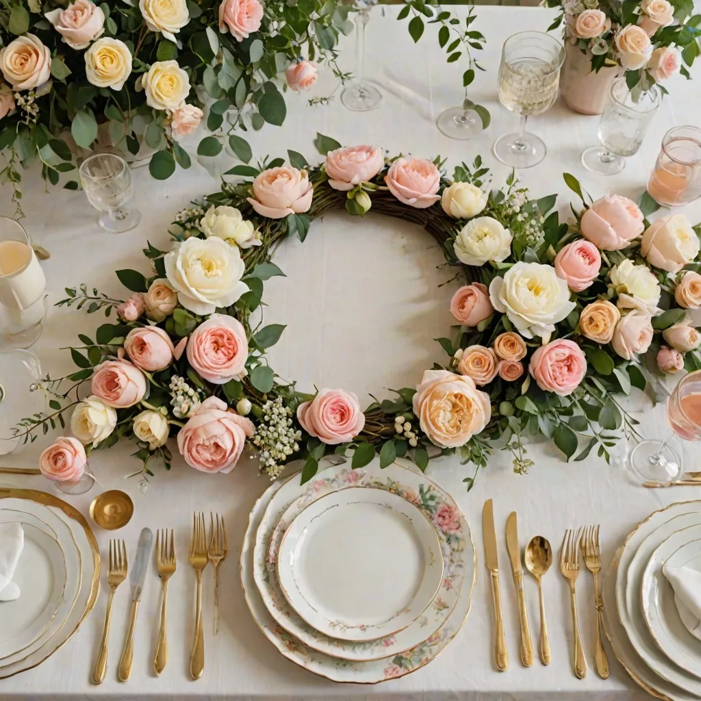 Jak zrobić wianek na stół weselny?