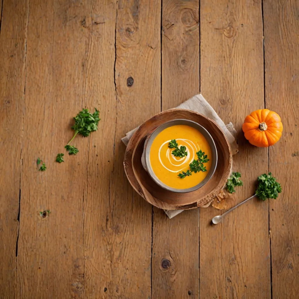Zupa dyniowa z sokiem pomarańczowym - przepis